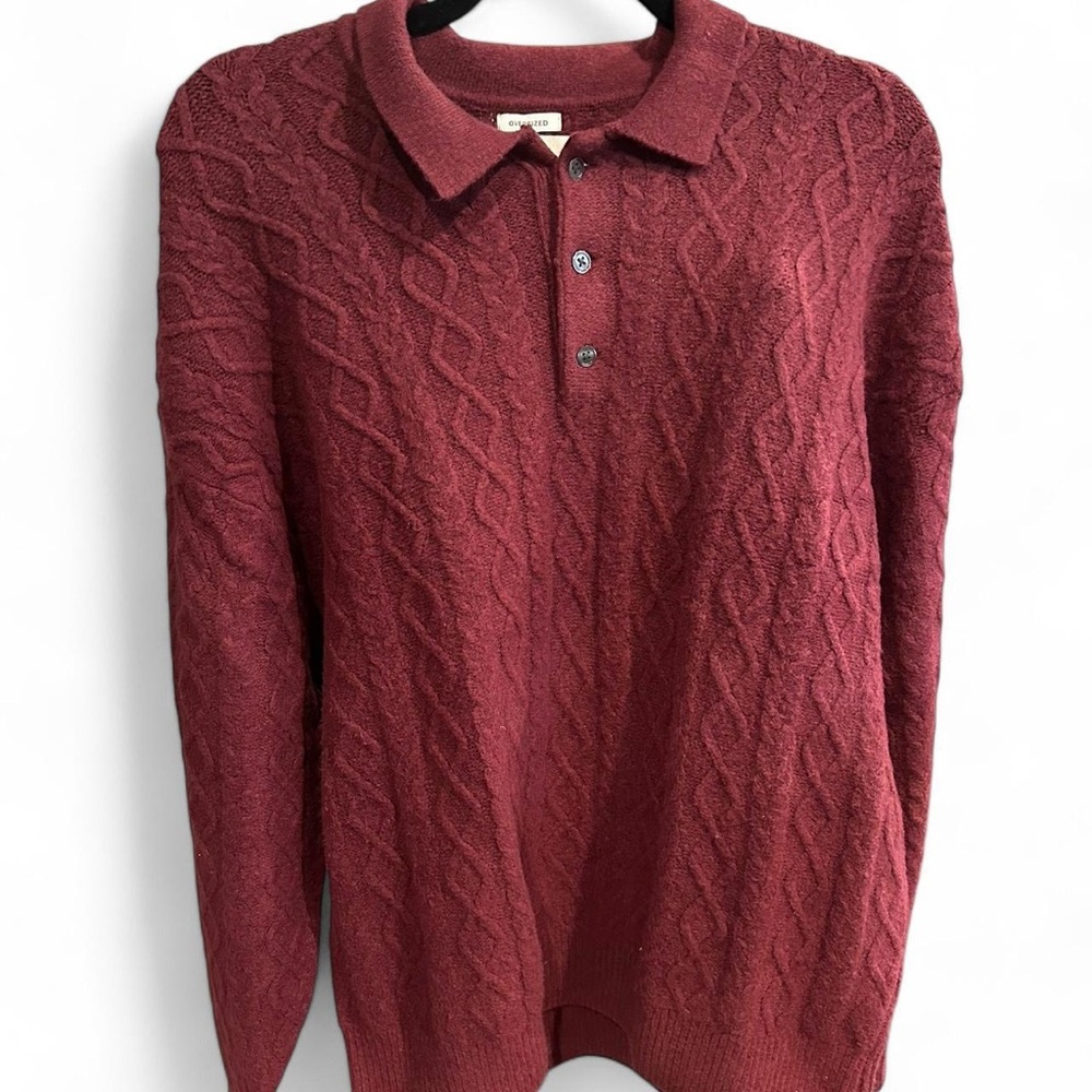 Soft Oversized Sweater Polo